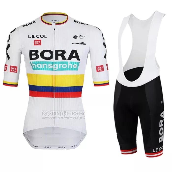 2022 Cycling Jersey Bora-Hansgrone Yellow Blue Red Short Sleeve and Bib Short
